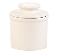 Butter Bell - The Original Butter Bell Crock by L Tremain, a Countertop French Ceramic Butter Dish Keeper for Spreadable Butter, Classic Retro Matte Finish, Ivory