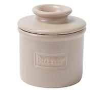 Butter Bell - The Original Butter Bell Crock by L Tremain, a Countertop French Ceramic Butter Dish Keeper for Spreadable Butter, Café Matte Collection, Light Beige