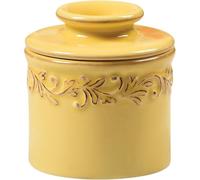 Butter Bell - The Original Butter Bell Crock by L Tremain, a Countertop French Ceramic Butter Dish Keeper for Spreadable Butter, Antique Collection, Goldenrod