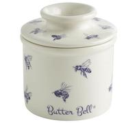 Butter Bell - The Original Butter Bell crock by L Tremain, a Countertop French Ceramic Butter Dish Keeper with Lid for Spreadable Butter, Farmhouse Collection, Honey Bees, Blue & White