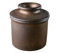 Butter Bell - The Original Butter Bell Crock by L. Tremain, French Ceramic Butter Dish, Classic Retro Matte Finish, Bronze - Reactive Glaze Pottery