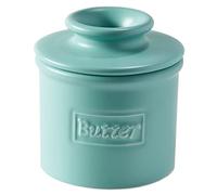 Butter Bell The Original Crock by L. Tremain, Cafe Matte Collection - Aqua Matte