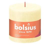 Butter Bolsius Rustic Shine Pillar Candle 100 X 100mm - Yellow