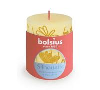 Butter Bolsius Rustic Silhouette Pillar Candle 80 X 68mm - Yellow