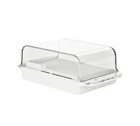 Butter Box With Lid To Counter - Airtight Rural Storage Container Dispenser,Elegant Holder For Butter Sticks | For Cream Cheese Countertop Fridge Dorm Camping Fridge Door Cottage Holiday Home