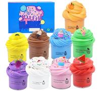 Butter Cake Clay Slime, Soft Sensory Clay, Non-Sticky DIY Fluffy Slime Set with Decorative, Stress Relief Toy, Kids Craft Activity, Multi-Color Squishy Slime for Creative Play & Relaxation