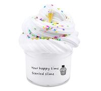 Butter Cake Slime, Scented and Stretchy Sludge Toy, Party Favors, Prize, School Education, Birthday Gifts for Kids Girls Boys (White)
