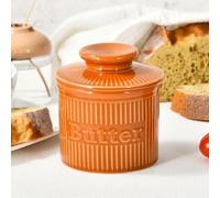 Butter Crock with Lid for Countertop - Ceramic French Butter Dish for Spreadable Soft Butter, Butter Container Holder with a Water Seal, Housewarming Gift, Kitchen and Home Decor