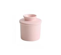 Butter Crock with Water Line for Countertop French Butter Dish with Lid Ceramic Butter Keeper for Fresh Spreadable Butter Butter Crock for Counter with Water Line f (pink)