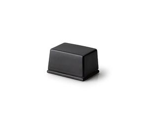 Butter Dish 125g Black Ceramic 9.5 x 7 x 6 cm