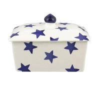 Butter Dish: Emma Bridgewater Blue Star Butter Dish, Ceramic