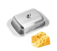 Butter Dish, Non Slip Butter Tray with Lid and Handle | Airtight Butter Container for Countertop and Refrigerator, Butter Tray for Home Decor and Bu