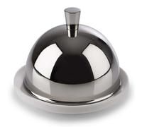 Butter Dish Porcelain Lid Dome Stainless ø 9x7h CM - Aps - Board Restaurant