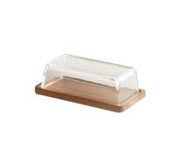 Butter Dish Rectangular Cheese Butter Plate Box Storage Cake Dessert Bread Dim Sum with Cover