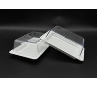 Butter Dish Set of 2 Fridge Butter Dish with Lid Plastic