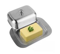 Butter Dish, Stainless Steel Butter Dish with Lid - Solid Cheese/Butter Container - Butter Cheese Storage Box - Ideal Butter Kee for Kitchen, Dining Table
