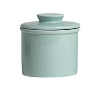 Butter Dish with Lid 350ml Butter Crock Ceramic Butter Dishes Butter Keeper Jar with Lid Cheese Box Oil Tank Kitchen Supplies(Blue)