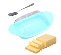 Butter Dish with Lid - Boat Shaped Dustproof Food Container | Butter Storage for Refrigerator, for Housewarming Party, Birthday, Restaurant, Breakfast, Family Celebration