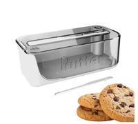 Butter Dish with Lid Butter Serving Dish Container with Airtight Cover Sturdy Dishwasher Safe Holder for Counter Cream Cheese & Small(C)