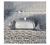 Butter Dish with Lid Ceramic Plate Butter Box with Lid Butter Box Kitchen Butter Storage Box Household Square Plate Dessert Plate Butter Storage Box(A)