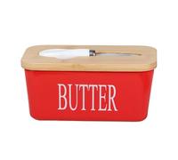 Butter Dish with Lid for Countertop, Solid Color Ceramic Butter Holder, Butter Container