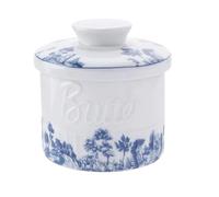 Butter Dish with Lid Pastoral Ceramic Butter Box Butter Dish Butter Keeper Cheese Storage Tank with Lid Household Yellow Oil Tank Butter Cup(Style A)