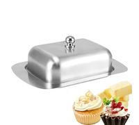 Butter Dish with Lid, Stainless Steel Butter Tray, Butter Container, Rectangular Butter Keeper, Butter Dish for Bread, Pastry Butter Container, Butter Storage Dish, Modern Butter Dish, Stainless Steel