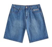 Butter Goods Men's Ink Denim Shorts Worn Blue