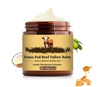 Butter Grass Fed Tallow Facial Moisturizer for Skin Care, Handmade Tallow and Honey Balm, Tallow Face Cream, Tallow Face Moisturizer Grass-Fed Whipped Tallow Balm with Raw Honey Deep Hydration