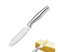 Butter Knife, Stainless Steel, Three-in-one Function, Serrated Edge and Shredding Groove, Butter Knife Spreader Easy to Hold, Butter Knives Are Suitable for a Variety of Foods, A Good Kitchen Helper