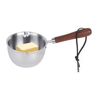 Butter Melting Pot, Small Milk Pan with Heat Resistant Handle, Stainless Steel Rapid Heating Small Cooking Pot for Heating Oil Butter Milk Chocolate Coffee Tea Sauce