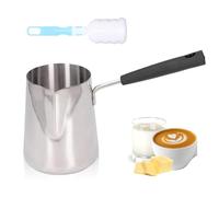 Butter Milk Warmer, Turkish Coffee Pot Butter Warmer Melting Pot for Coffee, Milk, Butter, Chocolate, 600ml