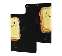 Butter on Toast Cute Printed Tablet Cases Compatible with iPad Series Slim Trifold Stand Protective Cover