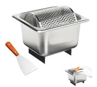 Butter Roller Belt with Stand, Stainless Steel Butter Spreader Wheel, Stainless Steel Butter Spreader Roller, Rotary Spreads Butter Evenly, Easy to Clean, Reusable, Corn Butterer, for Home Kitchen