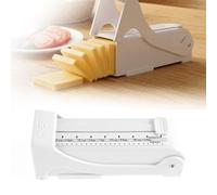 Butter Slicer Cutter,Adjustable Thickness Cheese Slicer Dispenser,Portable Stainless Steel Wire Butter Dispenser and Storage Case for Kitchen Soft Foods