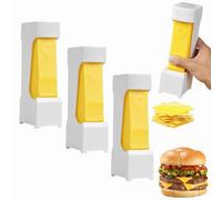 Butter Slicer Cutter One Click Stick, Butter Cutter Slicer Single Stick, Portable Butters Dispenser and Storage Case, Cheese Splitter with Stainless Steel Blade for Quickly Making Bread, Cakes (3pcs)