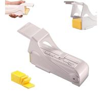 Butter Slicer & Dispenser for Stick Butter - One-Click Cutter with Stainless Steel Blade | Single Stick Butter Keeper & Cheese Slicer | Cool Baking Gadgets for Bread, Toast & Breakfast