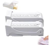 Butter Slicer with Measuring Marks, Adjustable One-Click Butter Cutter Dispenser for Full Sticks, Compact Kitchen Tool for Baking, Cooking & Toast (2pcs)