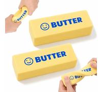 Butter Squishy, 2 Pcs PU Slow Rising Butter Sticks Sensory Fidget toys