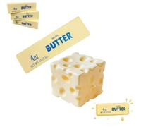Butter Squishy, Salted Butter Design Stress Relief Squishies for Desk, Anxiety Relief Fidget Toy Sensory Toys For Adults & Kids, Funny-Themed Office Decor A way to pass the time and unwind