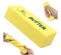 Butter Squishy, Slow Rebound Butter Stick Squishy Stress Ball, Soft Butter Squishys Stress Relief Block, Stress Relief Sensory Squeeze Toys Fidget Toys for Kids Adults Office Home (A)