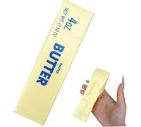 Butter Squishy,Soft Butter Cheese Squishys Stress Relief Block,Squeeze Cheese Stress Toy,Portable Decompression Sensory Toy,Anxiety Relief Fidget Toy for Kid Adult Office Home (Butter Squishy,1PC)