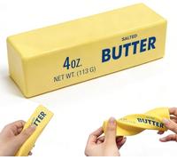 Butter Squishy, Soft Butter Squishys Stress Relief Block, Squeeze Butter Stress Toy, Decompression Squeeze Doh Toy Anxiety Relief Fidget Toy Sensory Toys for Adults & Kids