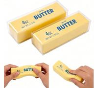 Butter Squishys Toy, 1Pc Squishys Butter Stick Fidget Toy, Soft Slow Rising Squish-y for Kids, Cute Butters Squish-y Style Squeeze Toys for Party Bags & Desk Gifts, Stress Relief Toys 2pcs