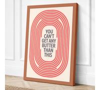 Butter Than This Retro Canvas Wall Art Print 24x16 Inch (61 x 41 cm)