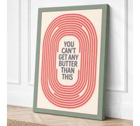 Butter Than This Retro Canvas Wall Art Print 24x16 Inch (61 x 41 cm)