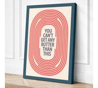 Butter Than This Retro Canvas Wall Art Print 24x16 Inch (61 x 41 cm)