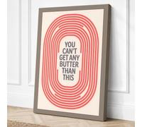 Butter Than This Retro Canvas Wall Art Print 24x16 Inch (61 x 41 cm)