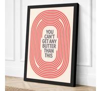 Butter Than This Retro Canvas Wall Art Print 24x16 Inch (61 x 41 cm)