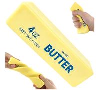 Butter Toy, Slow Rebound Butter Stick Stress Ball Soft Butter Block Stress Relief Sensory Fidget Toys for Kids Adults Office Home (A)